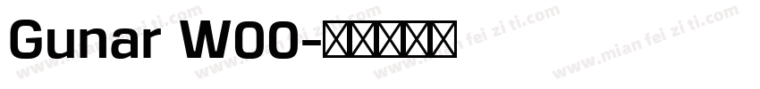 Gunar W00字体转换